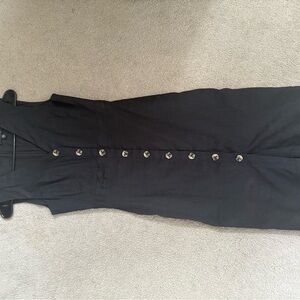 Black Button-Down Dress